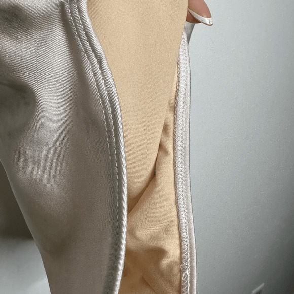 PRIVATE PARTY Holiday In The Sun One Piece Swimsuit white low back cheeky M/L - Picture 4 of 7